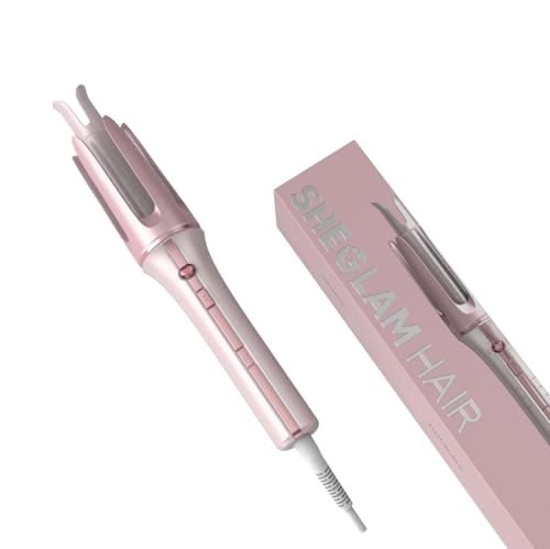 sheglam-curling-iron-25mm-pink-1 فرکننده مو شیگلم سایز ۲۵ میلیمتر صورتی